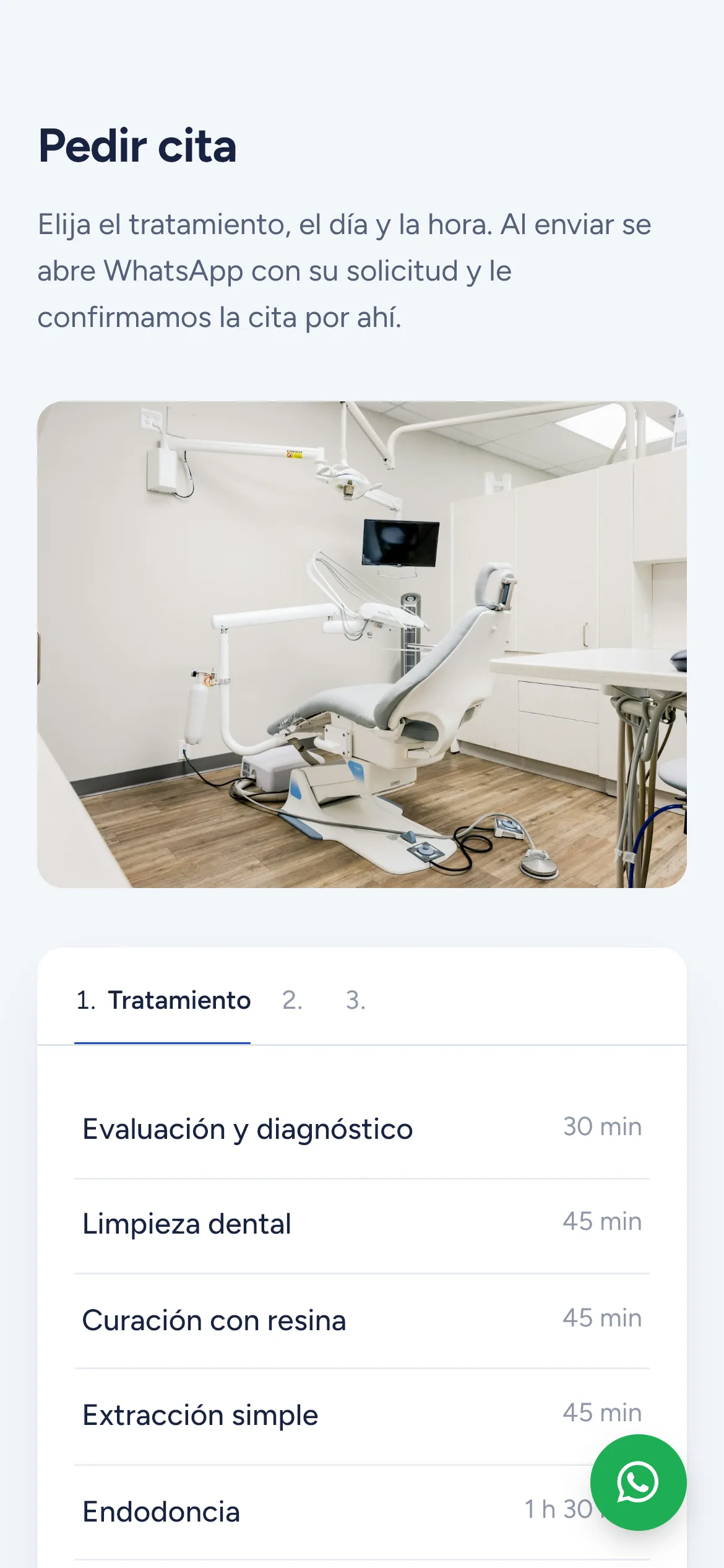 Pedir cita en un celular